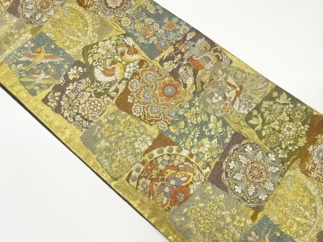 JAPANESE FUKURO OBI / WOVEN SHIKISHI PATTERN